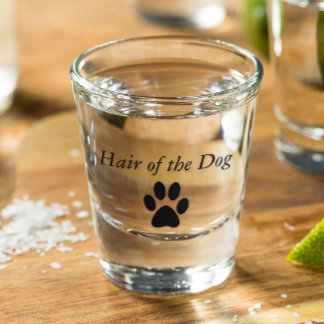 Haar van de Hond Pootafdruk Shot Glas