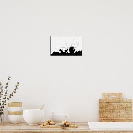 haar van de vrijheid poster (Keuken)