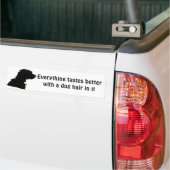 Haar van honden bumpersticker (Op Truck)