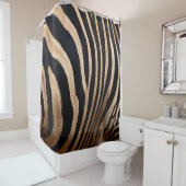 haar van zebravel, van dier, achtergrond, zwart, l douchegordijn (In situ)