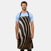 haar van zebravel, van dier, achtergrond, zwart, l schort (Gedragen)