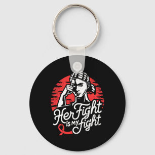 Haar vecht- sikkelcelanemie bewustzijn supporter sleutelhanger