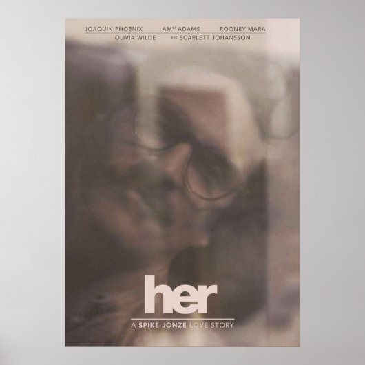 Haar verhaal A Spike Jonze Love Story Poster (Voorkant)