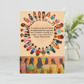 "Haar verhaal: Internationale Vrouwendag — wensaut Feestdagenkaart (Staand voorkant)