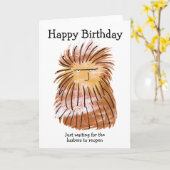 Haar verjaardagskaart kaart (Gele Bloem)