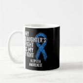 Haar verlies van mijn dochter's gevecht is mijn ge koffiemok (Links)