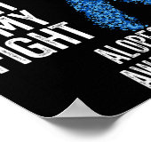 Haar verlies van mijn zus's gevecht is mijn gevech poster (Hoek)