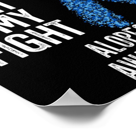 Haar verlies van mijn zus's gevecht is mijn gevech poster (Hoek)