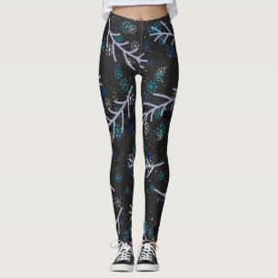 Haar vier seizoenen – Winterpatroon Leggings