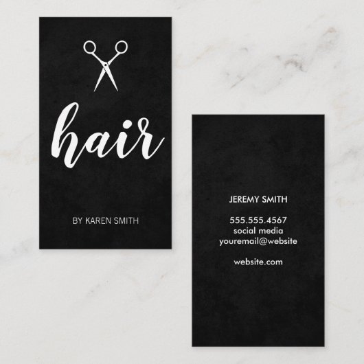 Haar Visitekaartje (Voorkant / Achterkant)
