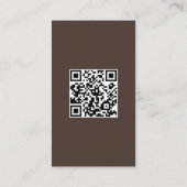 Haar vlechten Custom QR Visitekaartje (Achterkant)