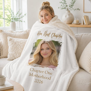 Haar Volgend Hoofdstuk Moeder Moeder Foto Fleece Sherpa Deken
