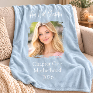 Haar Volgend Hoofdstuk Moeder Moeder Foto Stofblau Fleece Deken