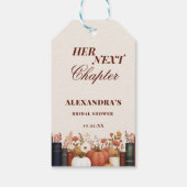 Haar volgende boek Theme Vrijgezellenfeest Favorie Cadeaulabel (Achterkant)