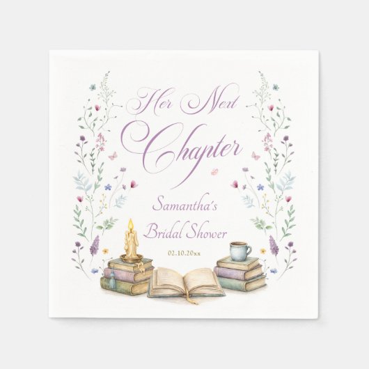 Haar Volgende Hoofdstuk Bruidsmeisjesfeest Servet (Voorkant)