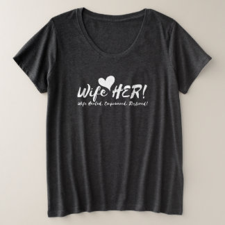 Haar vrouw. T-shirt comprimeren