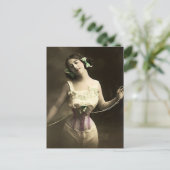 Haar Waïst versmallen Briefkaart (Staand voorkant)