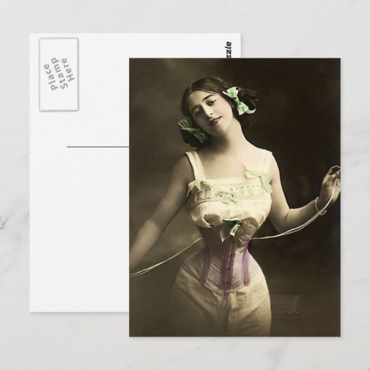 Haar Waïst versmallen Briefkaart (Voorkant / Achterkant)