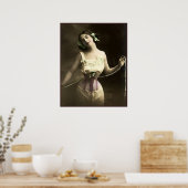 Haar Waïst versmallen Poster (Keuken)