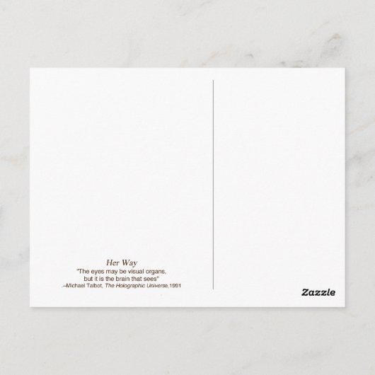 Haar weg briefkaart (Achterkant)