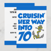 Haar weg kruipen in 70 Uitnodiging (Voorkant / Achterkant)