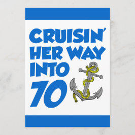 Haar weg kruipen in 70 Uitnodiging