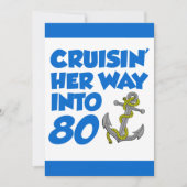 Haar weg kruipen in 80 uitnodiging (Voorkant)