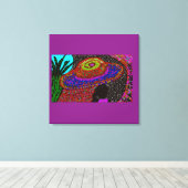 Haar Wereld Canvas Afdruk (Insitu (Houten vloer))