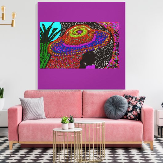 Haar Wereld Canvas Afdruk (Insitu (Woonkamer))
