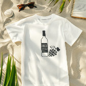 Haar wijn, voor stel, echtgenoot, plezier, eenvoud t-shirt