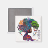 Haar Wijsheid Glitters & Gouden Magneet (Voorkant / Achterkant)