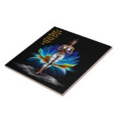 Haar Wijsheid Mastering Energie Keramische Tegel Tegeltje (Zijkant)