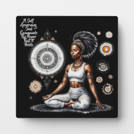 Haar Wijsheid Zelf Besturen Tafelblad Plaquette me Fotoplaat