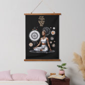 Haar Wijsheid Zelf Besturende Hout Topped Wandtapi Hangend Wandkleed (Slaapkamer)