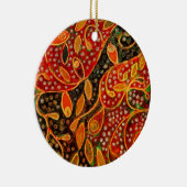 "Haar winterhart" (schilderij) Keramisch Ornament (Rechts)