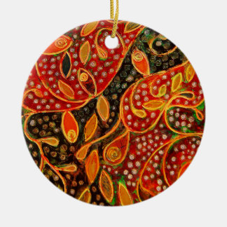 "Haar winterhart" (schilderij) Keramisch Ornament