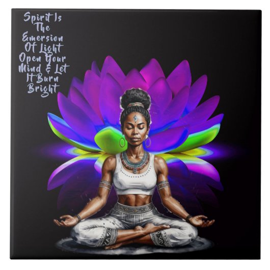 Haar Wisdom Emersion keramische Tegel Tegeltje (Voorkant)