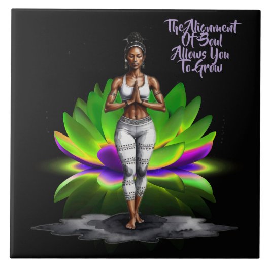 Haar Wisdom Soul Alignment Keramische Tegel Tegeltje (Voorkant)