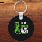 Haar ziekte vecht tegen mijn nierziekte bewustzijn sleutelhanger (Voorkant)