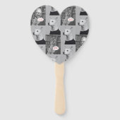 Haar, Zijn en Ivoor Fan Handwaaier (Voorkant)