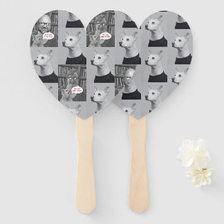 Haar, Zijn en Ivoor Fan Handwaaier