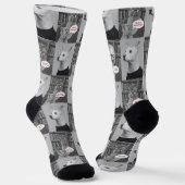 Haar, zijn ivoor, gekke bemanning Sokken (Gebogen)