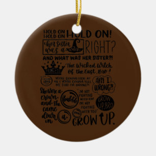 Haar zuster was een heks keramisch ornament