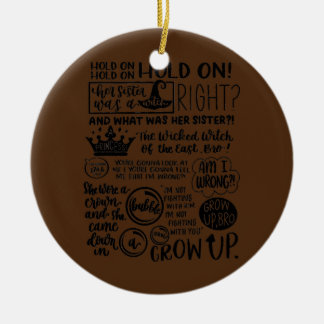 Haar zuster was een heks keramisch ornament