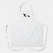 "Haar" zwarte letters wit Schort (Voorkant)