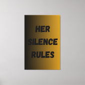 Haar zwijgregels – het versterken van minimalistis canvas afdruk (Voorkant)