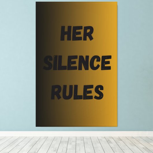 Haar zwijgregels – het versterken van minimalistis canvas afdruk (Insitu (Houten vloer))