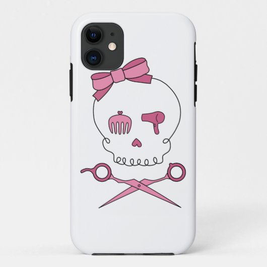 Haaraccessoire Schedel & Schaar Kruisbeenderen Case-Mate iPhone Case (Achterkant)