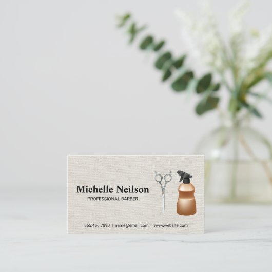 Haarberoep Gereedschap Visitekaartje (Staand voorkant)