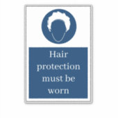 Haarbescherming Sticker (Voorkant)